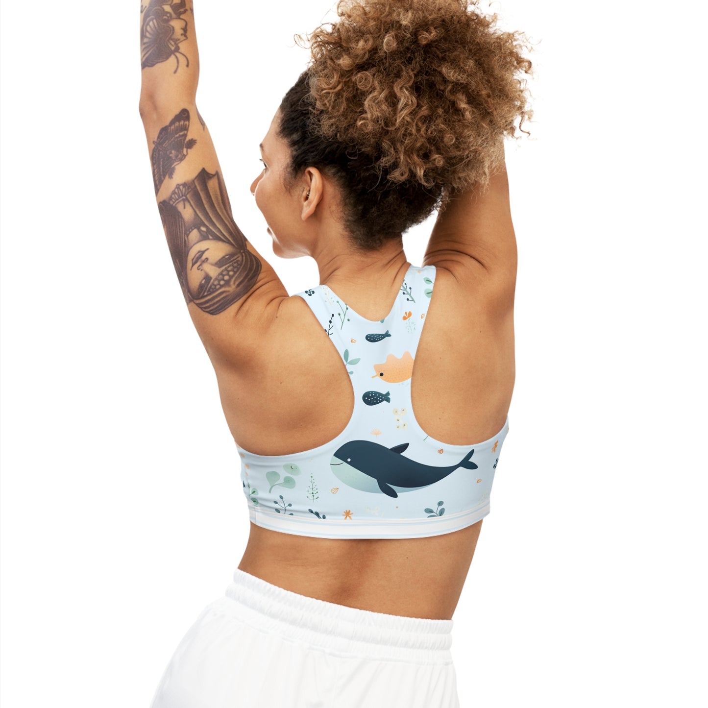 Happy Whale Sports Bra | Whale Sports Bra | Harmony Hue