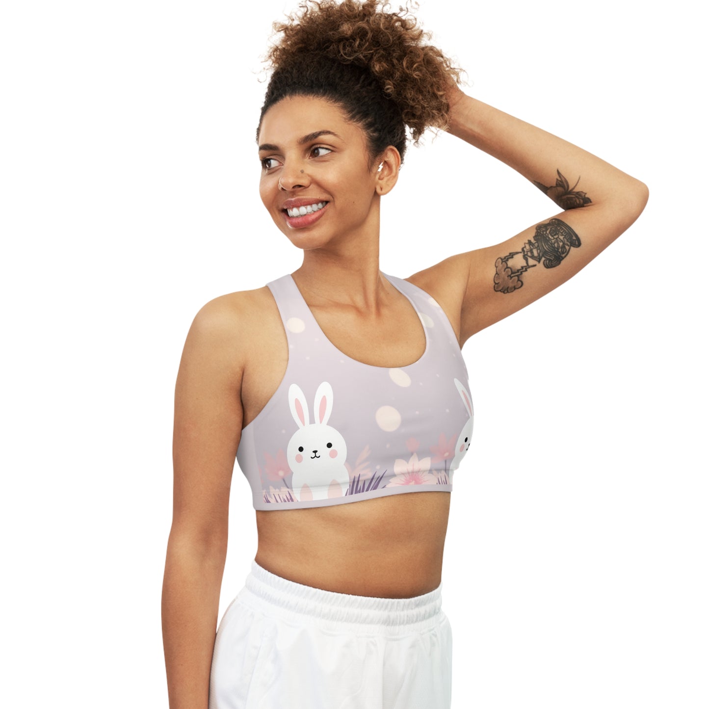 Romantic Rabbits Sports Bra | Rabbits Sports Bra | Harmony Hue