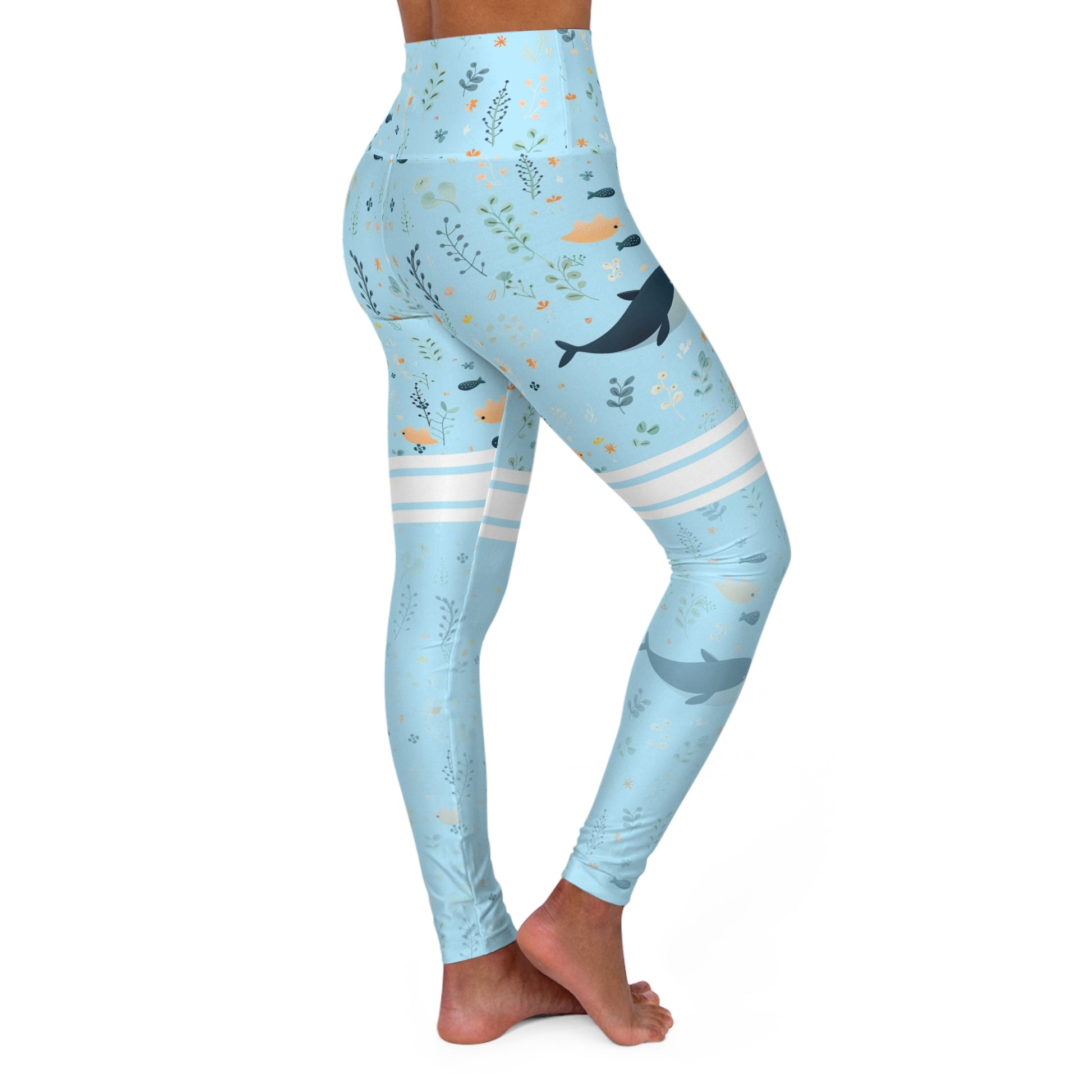 Lighte Blue Leggings | High Waisted Yoga Pant | Harmony Hue 