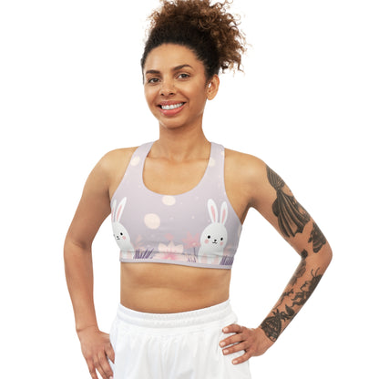 Romantic Rabbits Sports Bra | Rabbits Sports Bra | Harmony Hue