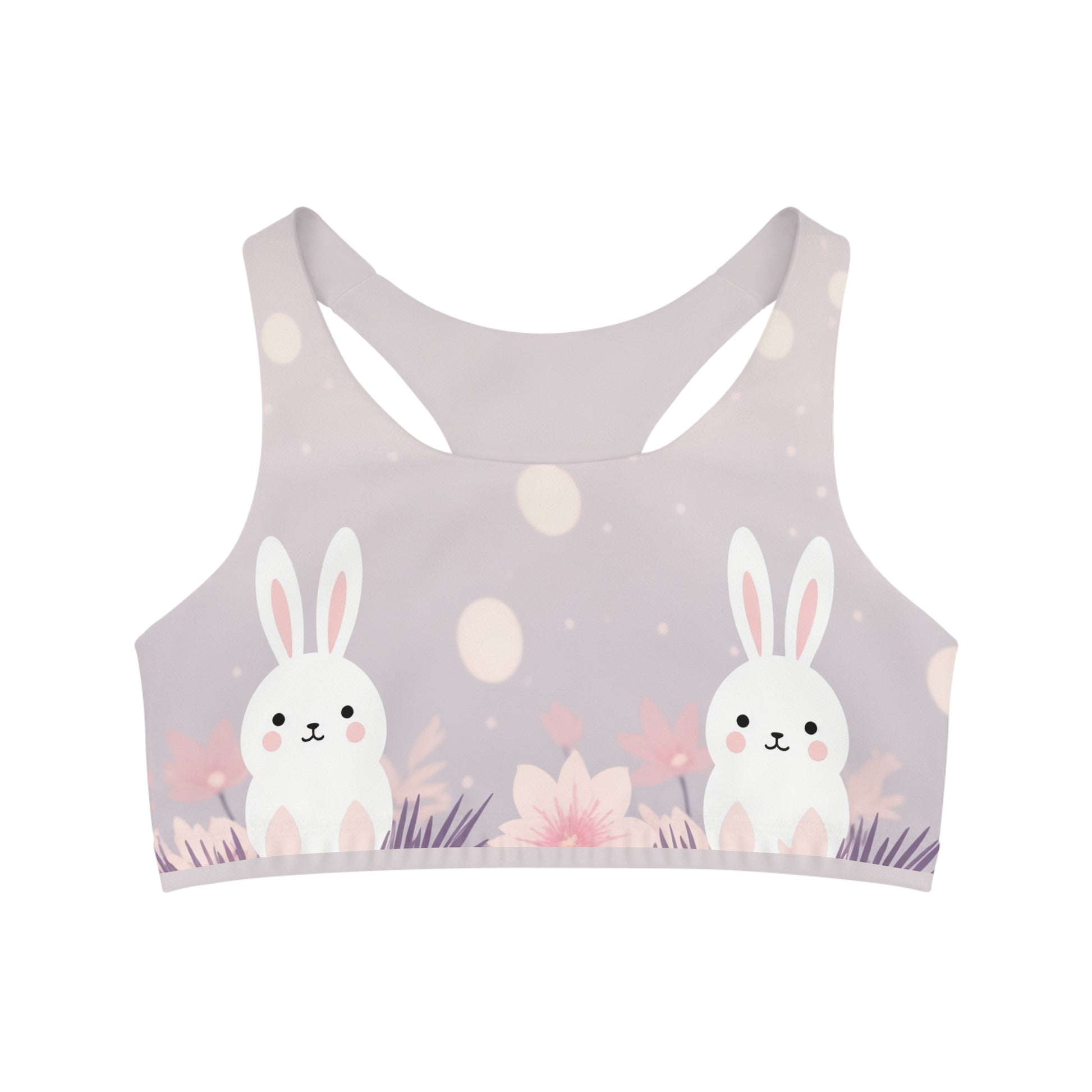 Romantic Rabbits Sports Bra | Rabbits Sports Bra | Harmony Hue