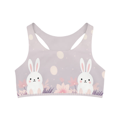 Romantic Rabbits Sports Bra | Rabbits Sports Bra | Harmony Hue