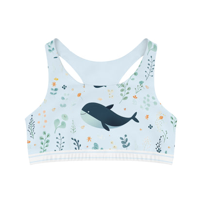 Happy Whale Sports Bra | Whale Sports Bra | Harmony Hue